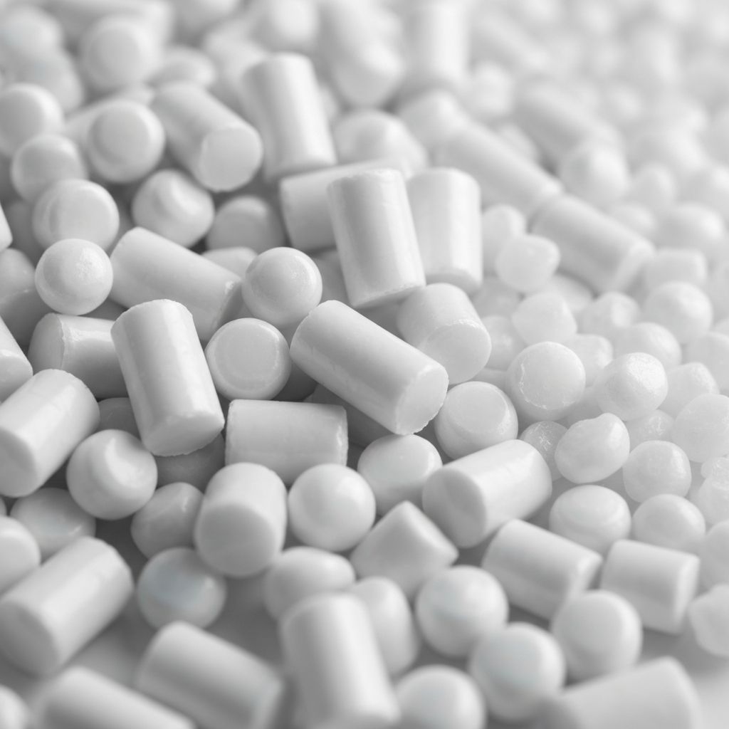 White ABS Recycled Pellets